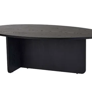 Table basse en bois "Orba" - 120 x 65 x 40 cm - Bois Noir HABITAT ET JARDIN Commander Vite
