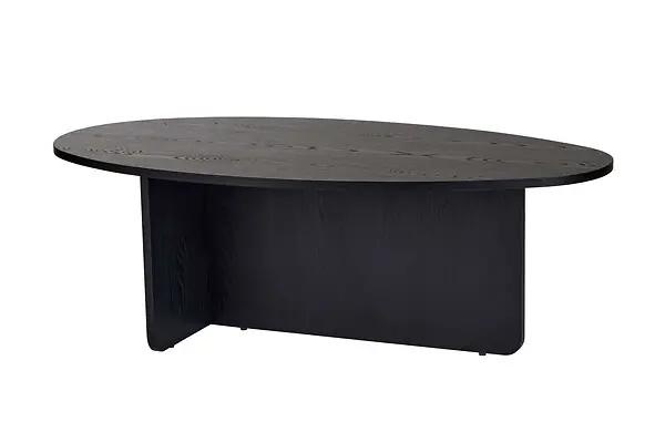 Table basse en bois "Orba" - 120 x 65 x 40 cm - Bois Noir HABITAT ET JARDIN Commander Vite