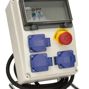 Coffret électrique de chantier 8 modules IP54 équipé ZENITECH Prix Choc
