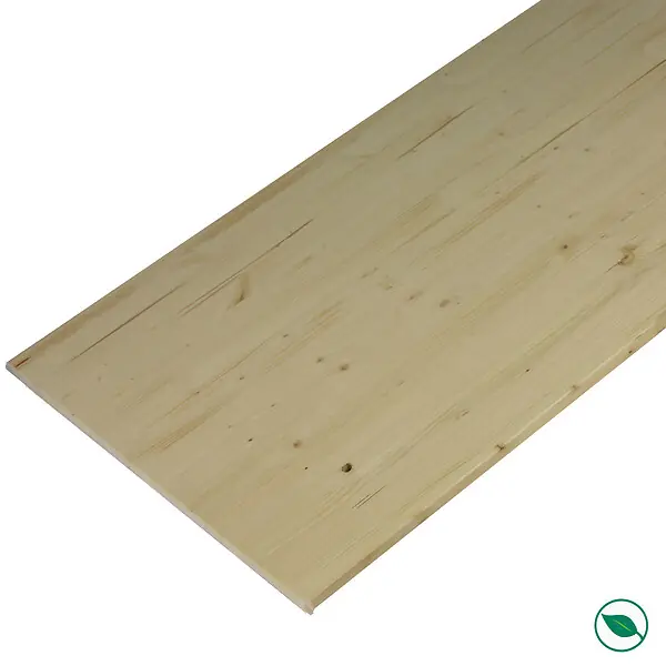 Soldes Plan de travail sapin massif 2000 x 800 x 28 mm - FSC MIXTE 70% FORESTEA