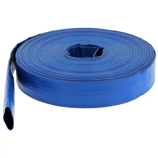Acheter Direct Tuyau de refoulement plat Ø 76 mm (3‘‘) bleu - Longueur 50 mètres HUGGY TUYAUX