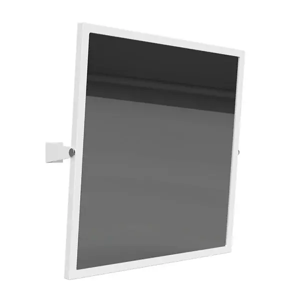 Expédition Rapide BEMETA HELP Miroir mural inclinable PMR 60 x 60cm - Acier - Blanc (301401044)