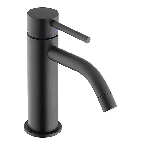 Paffoni Light Mitigeur de lavabo avec mousseur + Cartouche 25mm, Noir mat (LIG071NO) Quantité Limitée