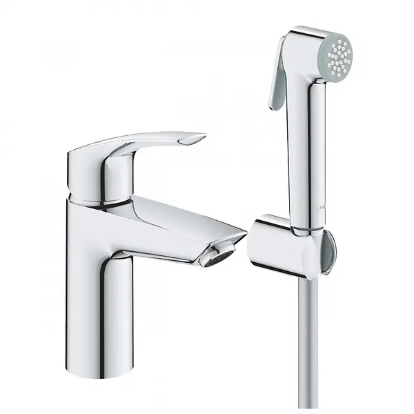 Solde Grohe Eurosmart Mitigeur de douche monocommande taille S, avec douchette, Chrome (23124003)
