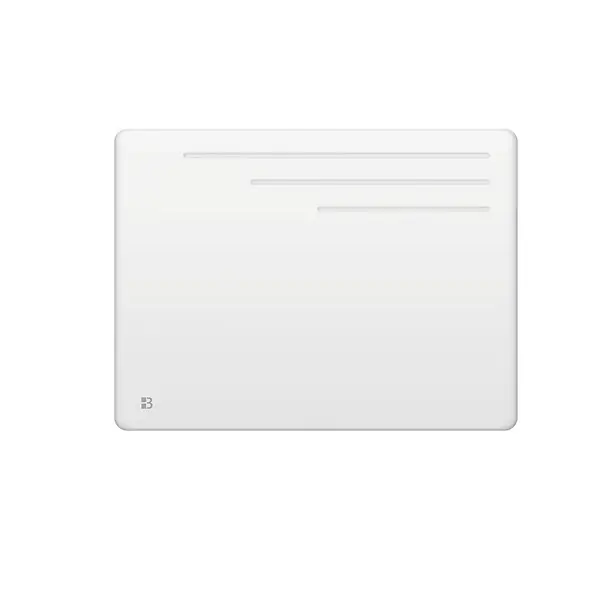 Usine Directe Radiateur électrique fixe à inertie sèche fonte - BESTHERM - MOTU 1000W - horizontal blanc - NF
