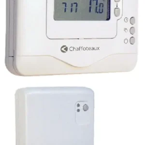 Meilleure Vente Thermostat d‘Ambiance Sans Fil Contact sec Programmable Easy Control R Chaffoteaux Compatible toutes chaudières