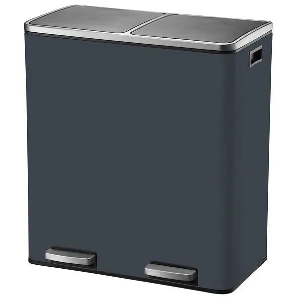 Poubelle pédale tri sélectif MAJOR gris 60L KITCHEN MOVE Prix Choc