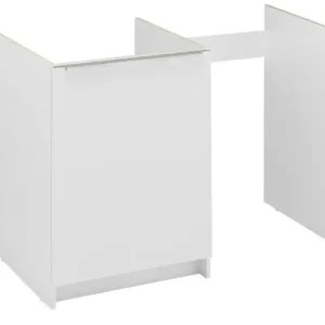 MEUBLE BAS CLASSIK EN MELAMINE BLANC 16MM, 1 PORTE POUR CUISINETTE 120 CM - MEUBLE BAS CLASSIK EN MELAMINE BLANC 16MM, 1 PORTE POUR CUISINETTE 120 CM MODERNA Usine Directe