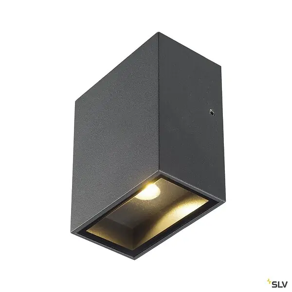 Applique extérieure SLV BIG QUAD, anthracite avec LED intégrée, 4,5W, 3000K, IP44 Dernière Chance