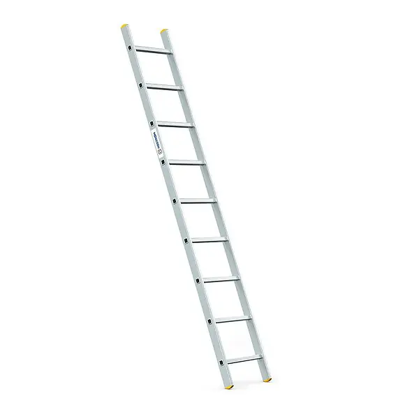 Echelle simple StablePro 9 marches en aluminium, légère et durable, hauteur de travail maximale 3,47m, garantie 5 ans, charge maximale 150kg, Hostrom HOSTRÖM Top Vente