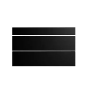 Façade 1 tiroir et 2 casseroliers L 120cm LAUTREC noir mat GRUPOALVIC Meilleur Choix
