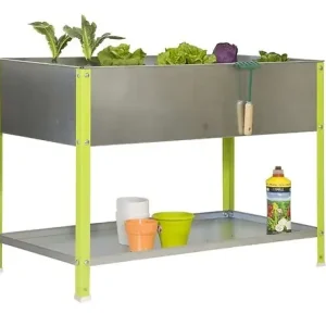 Bon Plan Simonrack - Jardinière Galva/vert 140l Avec étagère - Urbangarden Top 850x900x600 Galva SIMON RACK