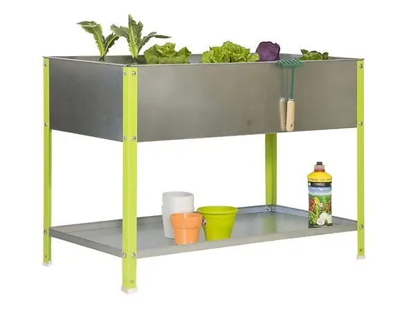 Bon Plan Simonrack - Jardinière Galva/vert 140l Avec étagère - Urbangarden Top 850x900x600 Galva SIMON RACK