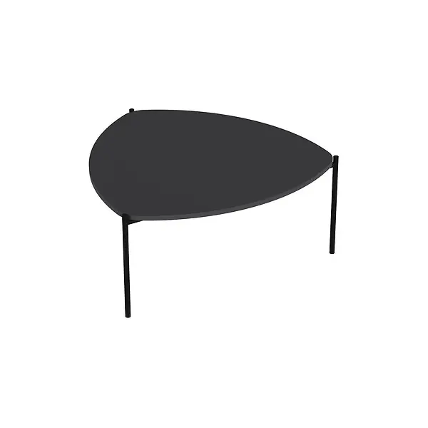 Prix Cassé Table basse en bois "Lenny" - 90 x 89 x 40 cm - Anthracite HABITAT ET JARDIN