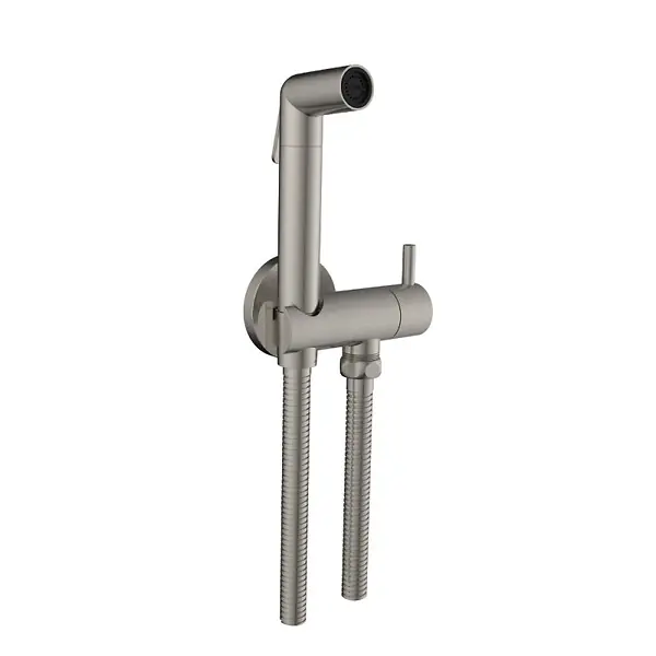 Douchette WC Cox ronde + Support + Flexible inox brossé OLFA Bon Marché