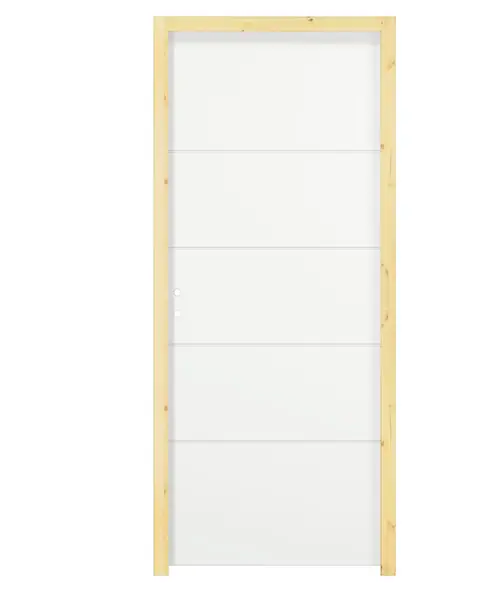 Solde Bloc-porte alvéolaire 4 lignes - 204x83cm poussant droite BALLAY