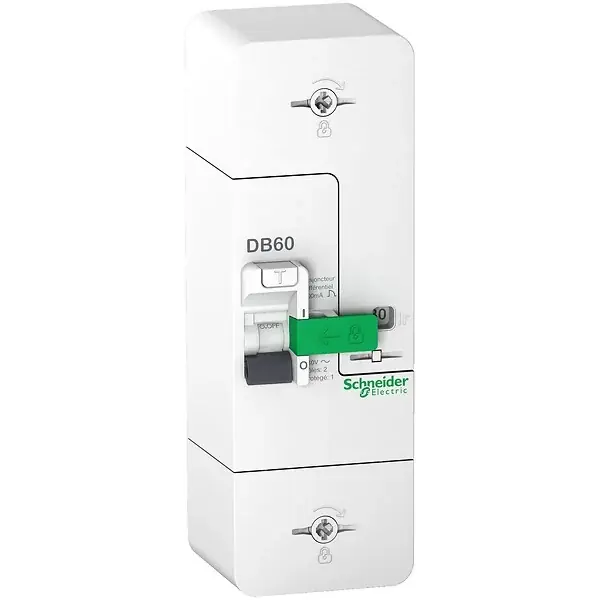 Disjoncteur branchement Resi9 DB60 - 1P+N - 60A - 500mA SCHNEIDER ELECTRIC Offre Du Jour