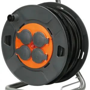 Enrouleur de chantier acier - Orange - 40 mètres ZENITECH Nouvel Arrivage