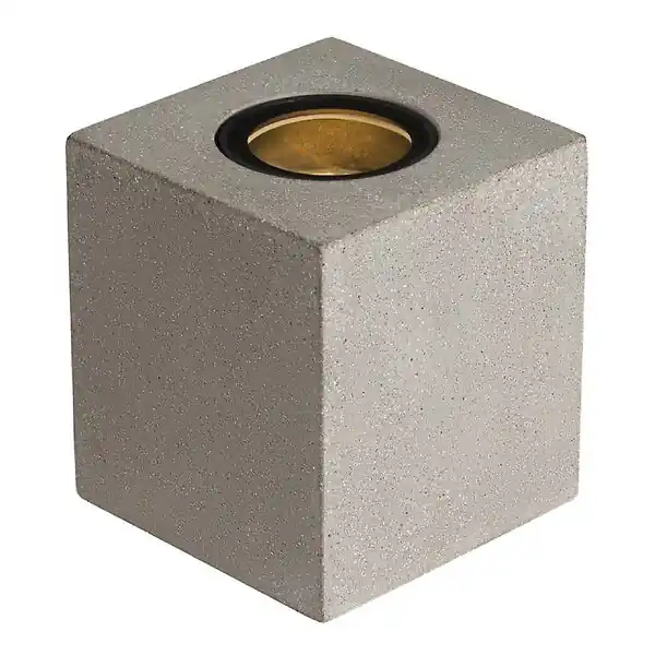 Borne extérieure carrée CONCRETO FL SLV - max.10W - GU10 - IP65 - Gris - Sans ampoule Quantité Limitée