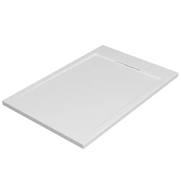 Promotion Saisonnière Receveur de douche - Résine - Blanc mat - L.120xl.80xEp.3,5cm