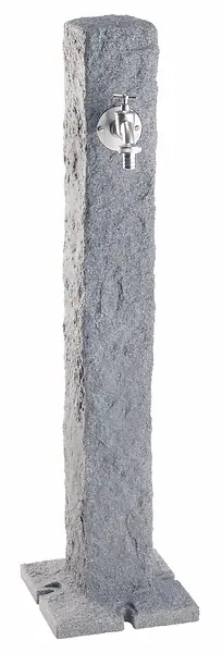 Fontaine PE Granit - Gris clair - H.100xL.13xP.13cm GARANTIA Achat Immédiat