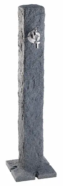 Fontaine en PE Granit - Gris foncé - H.100xl.13xP.13cm GARANTIA Soldes
