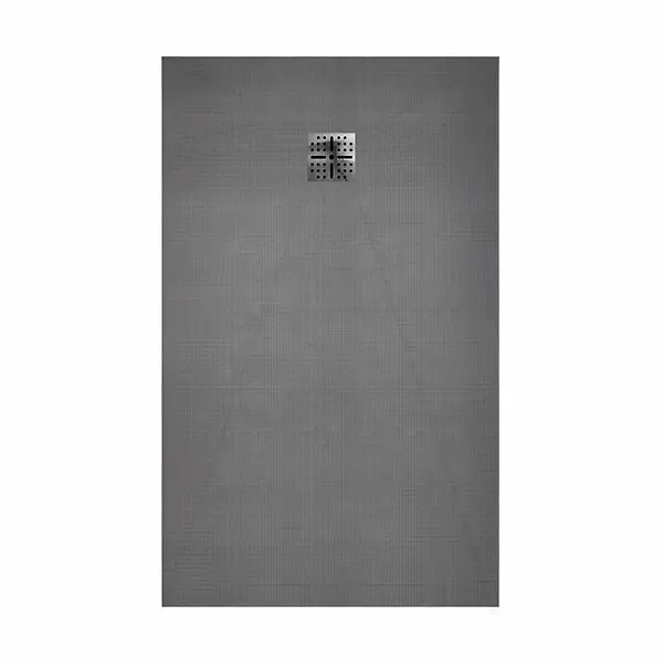 Offre Exclusive Receveur de douche à carreler 140x80 cm avec bonde à sortie Horizontale - Grille finition chrome AURLANE