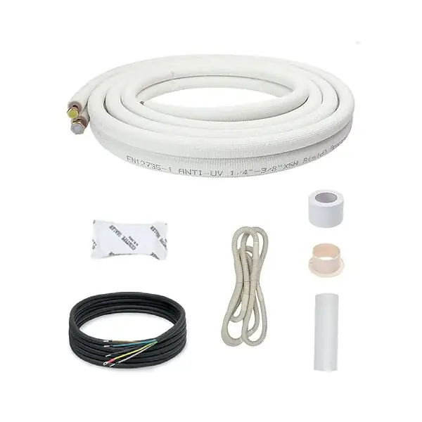 Meilleur Choix Kit Complet Liaison Frigorifique 1/4-3/8 Pré-Dudgeonnée Liaison Flare bi tube M1 Sannover 7 Mètres