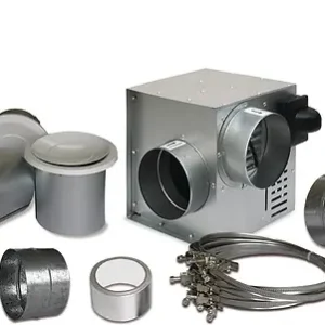 Prix Bas Kit de récupération d‘air chaud - 3 bouches - 300 m³/h AUTOGYRE