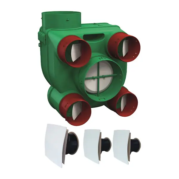 Meilleure Vente Kit VMC simple flux autoréglable basse consommation ARIANT + 3 bouches design - VORTICE - KVARD
