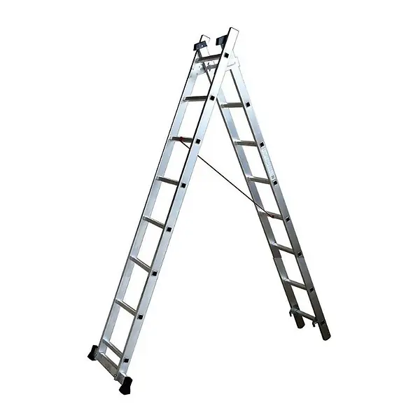 Echelle SEMI PRO ESCALUX V16010 2x8 barreaux / L3M85 Bon Marché