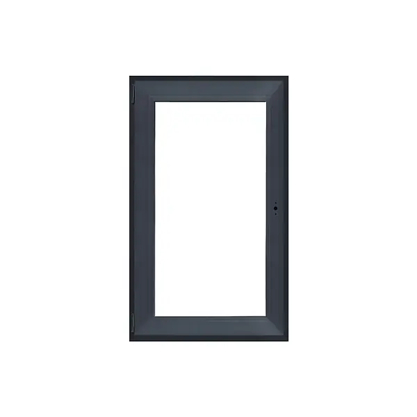 Fenêtre PVC 1 vantail gauche - Anthracite - 105x60 cm QUADROFORM Jusqu'à Épuisement Des Stocks