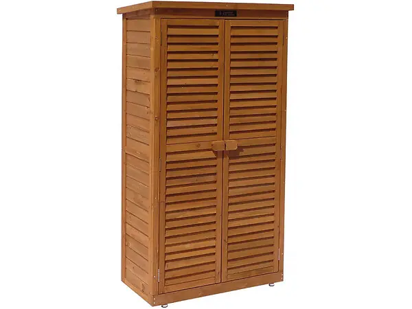 Must-Have Armoire de jardin "Space" - 87 x 46.5 x 160 cm - Marron HABITAT ET JARDIN