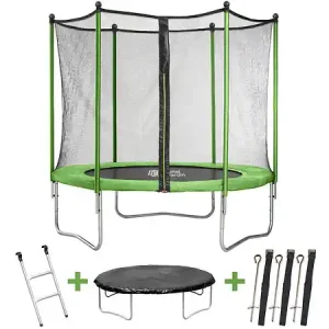 Jusqu'à Épuisement Des Stocks Trampoline "Yoopi 2" - Ø 2.44 m - Vert HABITAT ET JARDIN