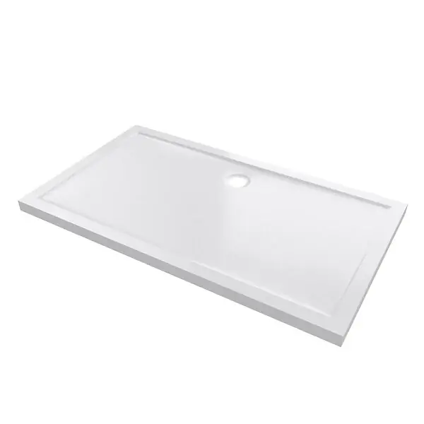 Offre Du Jour Receveur de douche acrylique Pure 2 - Blanc - L.140xl.80cm AURLANE