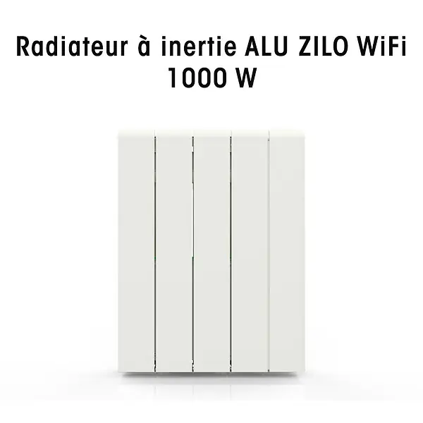 BATILEC Radiateur connecté à inertie ALU ZILO WiFi 1000 W Bon Plan