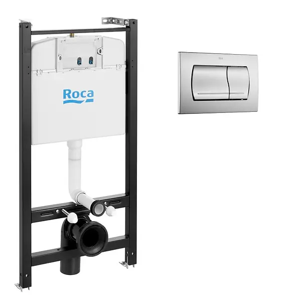 Pack Bâti-support Roca Active + Plaque chrome mat (RocaActive-2) Offre Du Jour