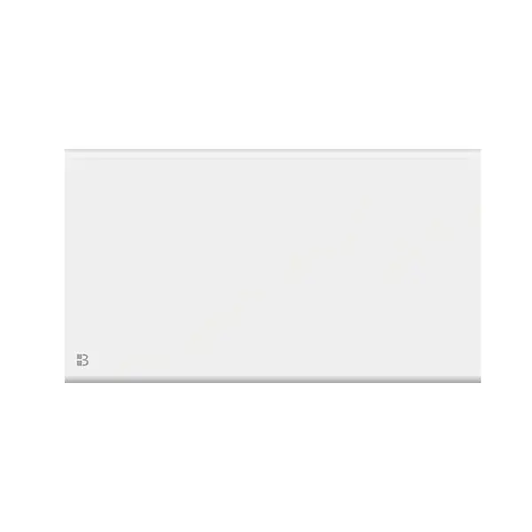 Haute Qualité Radiateur électrique fixe à inertie sèche - Double cœur de chauffe - BESTHERM - NEMESIS 1500W - horizontal blanc - NF
