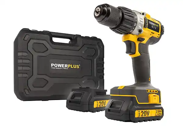 Pas Cher Perceuse-visseuse à percussion 20V - Brushless - 50 Nm POWERPLUS