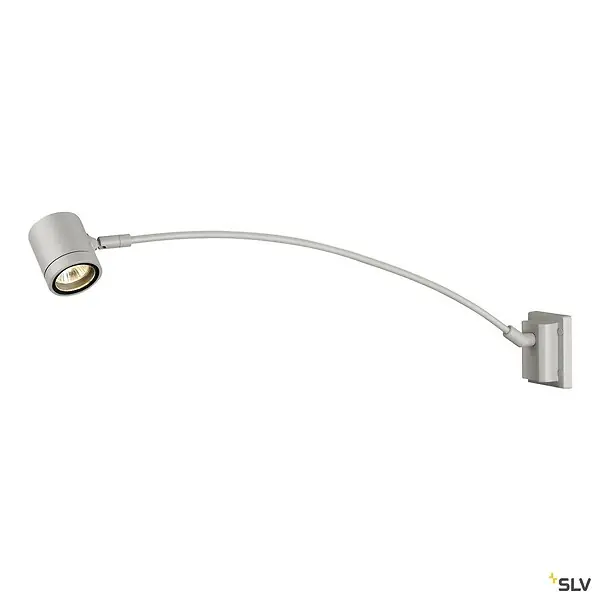 Spot sur tige extérieur SLV MYRA DISPLAY pour éclairage enseigne, courbe, gris, GU10/QPAR51, 50W Expédié Aujourd'hui
