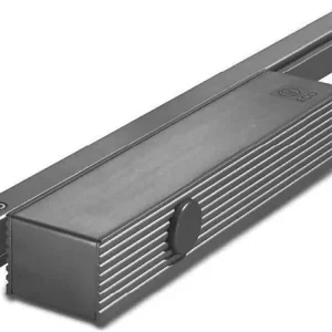 Nouveauté Ferme-porte TS 61G force 3 - 6 avec glissière B noir et plaque de montage - ECO SCHULTE - 5030065488