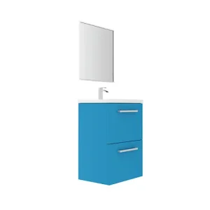 Meuble de salle de bain - Bleu lagon - L50xP35cm VIF Bon Plan