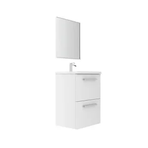 Meuble de salle de bain blanc - L50xP35cm VIF Vente Flash