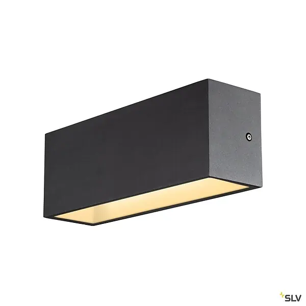 Affaire À Saisir Applique extérieure SLV SITRA CUBE Up/Down anthracite avec LED intégrée - Taille L - 30 cm