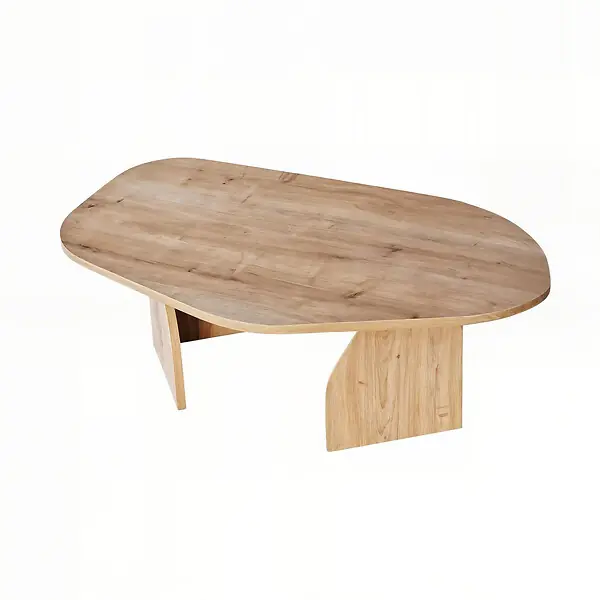 Table basse en bois "Rock" 100 x 60 x 35 cm - Chêne saphir HABITAT ET JARDIN Quantité Limitée