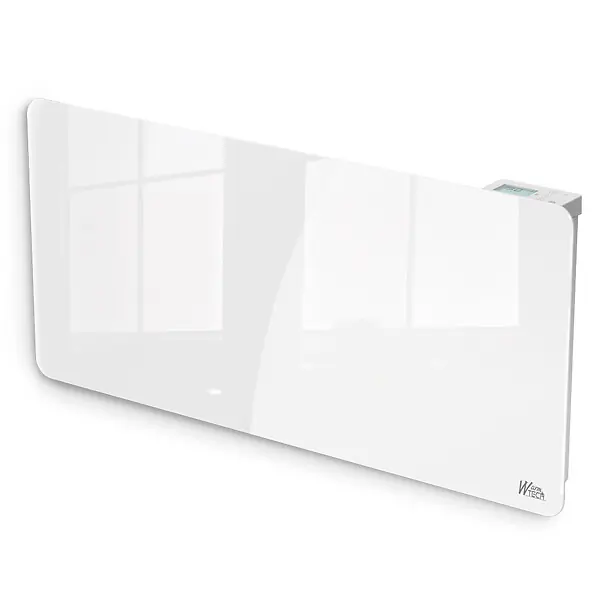 Radiateur inertie céramique avec façade en verre 2000 W - IP24 - NF - Fil pilote 6 ordres. WARM TECH Prix Choc