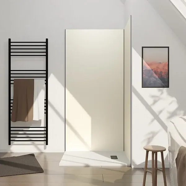 Promotion Saisonnière Panneau mural aluminium Ivoire 100 x 210 cm - WALL‘IT AURLANE