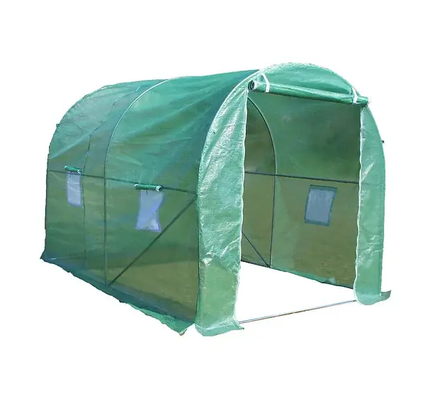Produit De Marque Serre tunnel acier galvanisé - Vert - 5m² - L.2xl.2.5xH.2m HABRITA