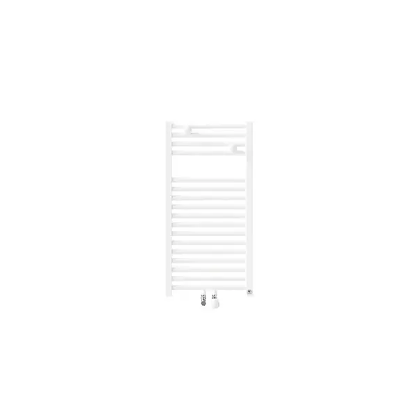 Sèche-serviettes eau chaude étroit Riva 4 Thermor - Blanc brillant - 314W - Raccordement central Super Prix