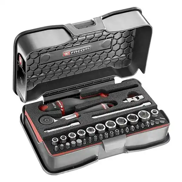Populaire Coffret clés à cliquet + douilles 1/4‘‘ FACOM R.161-6M6PB